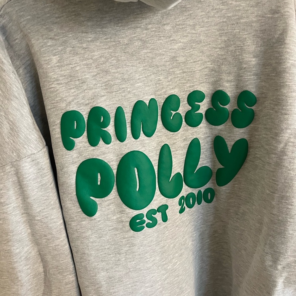 NWT Princess Polly Light Gray Hoodie - Picture 3 of 10